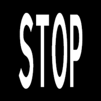 Užrašas „STOP“
