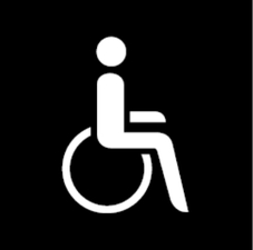 Neįgaliojo su vežimėliu simbolis