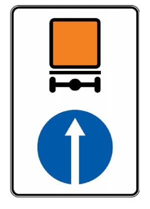 Pavojinguosius krovinius vežančių transporto priemonių važiavimo kryptis