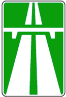 Automagistralė kelio ženklas