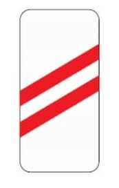 141 artėjama prie pervažos (Įspėja apie artėjimą prie geležinkelio pervažos ne gyvenvietėse. Ženklas statomas dešinėje kelio pusėje)