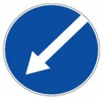 408 Apvažiuoti iš kairės (Kliūtį apvažiuoti leidžiama tik iš kairės pusės)