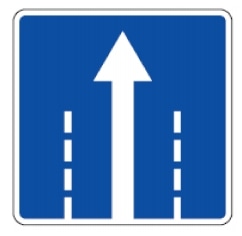 508 Eismo kryptis sankryžoje tiesiai (Sankryžoje nurodo eismo kryptį, kuria leidžiama važiuoti šia eismo juosta)