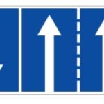 518 eismo kryptys eismo juostose (nurodo eismo kryptis eismo juostose)