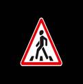 Įspėjamojo kelio ženklo Nr. 127 „Pėsčiųjų perėja“ atvaizdas
