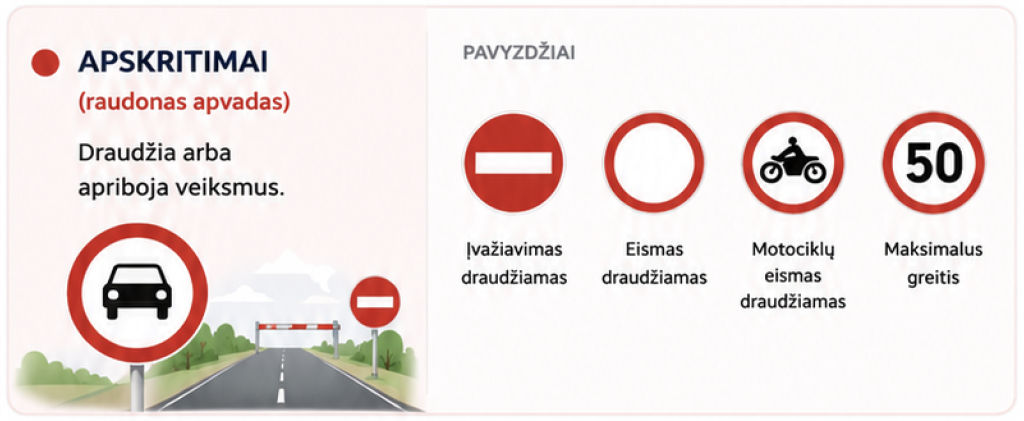 Apvalus apskritmai kelio zenklai - KET