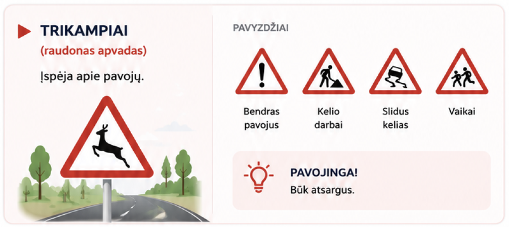 Trikampiai kelio zenklai - KET